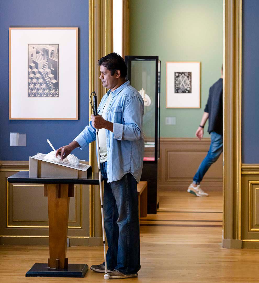 Rondleiding voor bezoekers met een visuele beperking