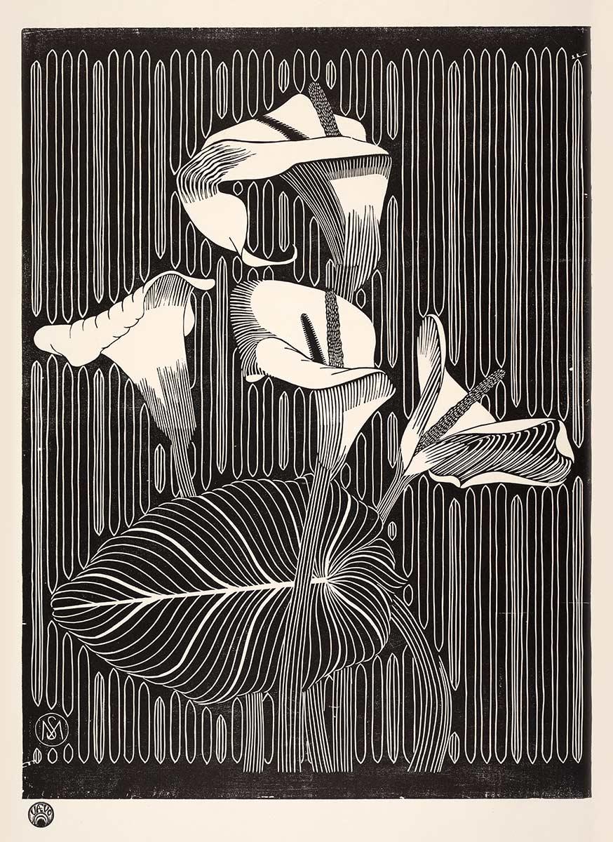 Samuel Jessurun de Mesquita, Aronskelken, houtsnede, 1919. Collectie Kunstmuseum Den Haag