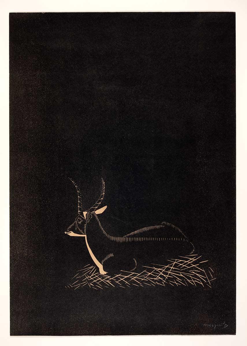 Samuel Jessurun de Mesquita, Waterbok, houtsnede, 1921. Collectie Kunstmuseum Den Haag