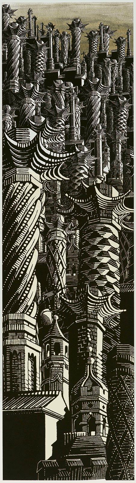 Anne Desmet, Urban Jungle, Lithografie, 2016