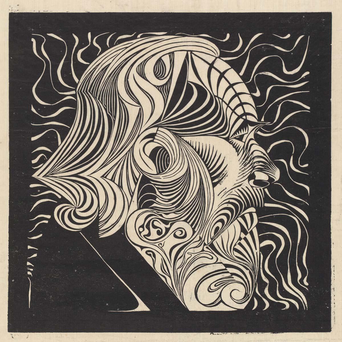 M.C. Escher, Portrait of a Man, woodcut, 1919. Kunstmuseum Den Haag