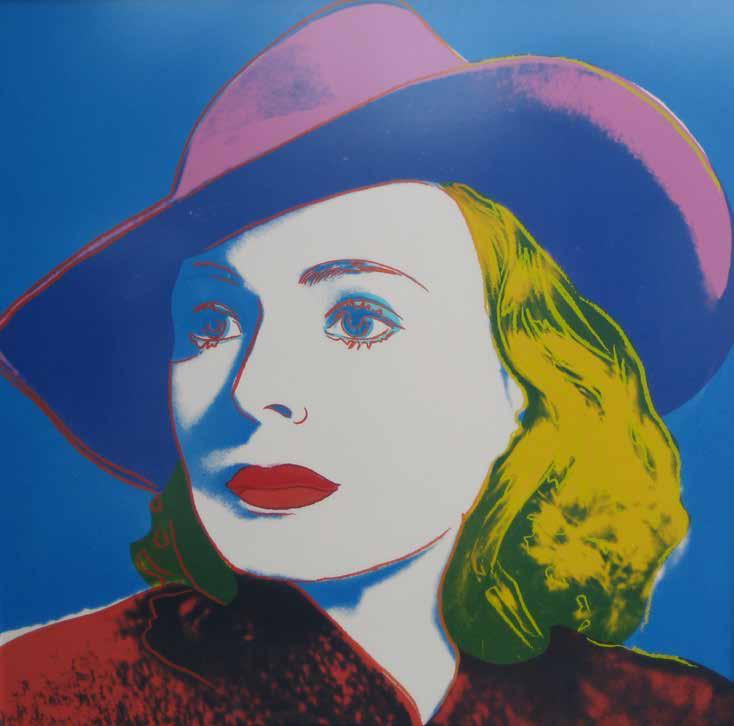 Andy Warhol, Ingrid Bergman, 1983, screenprint, private collection