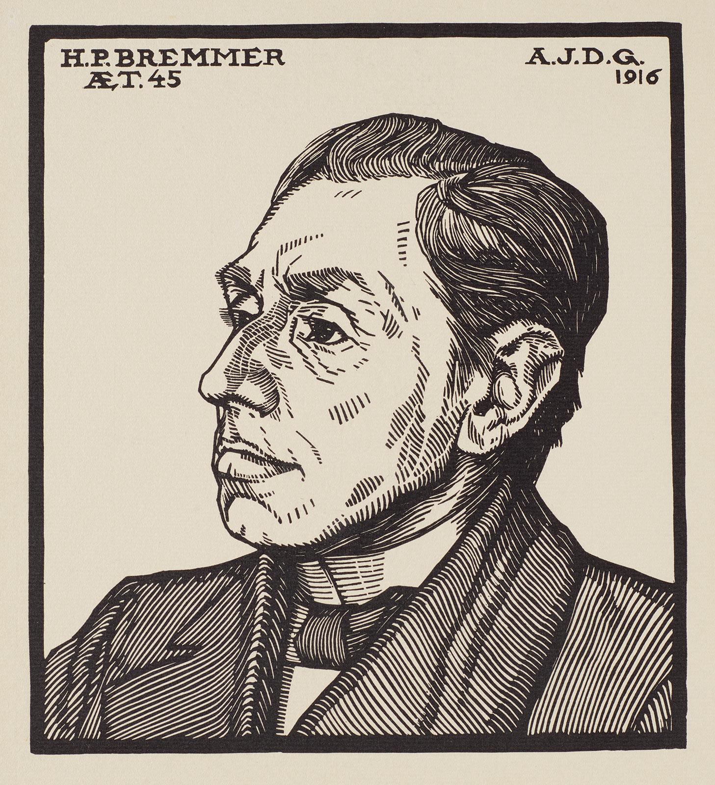 Julie de Graag, H.P. Bremmer, houtsnede, 1916