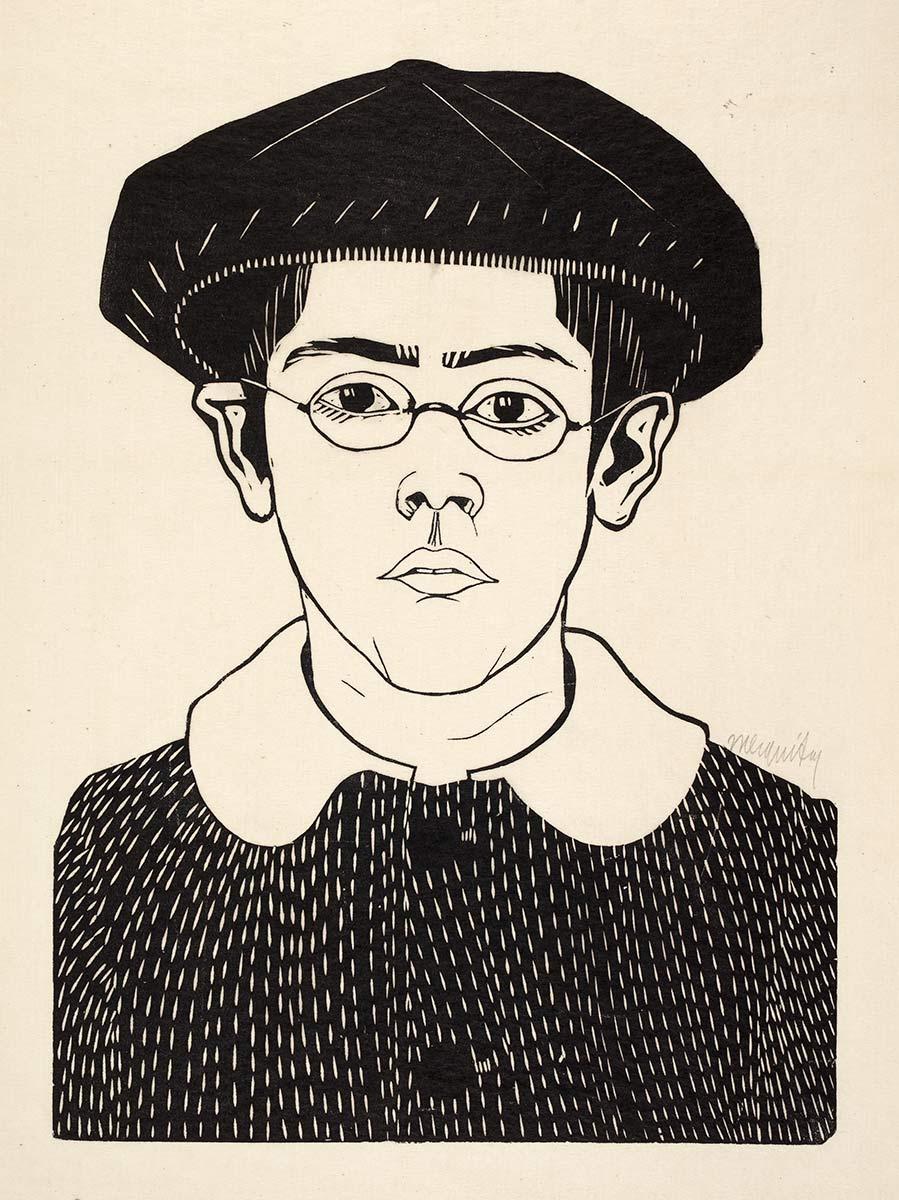Samuel Jessurun de Mesquita, Mijn zoon (Jaap Jessurun de Mesquita), 1915. Houtsnede. Collectie Kunstmuseum Den Haag