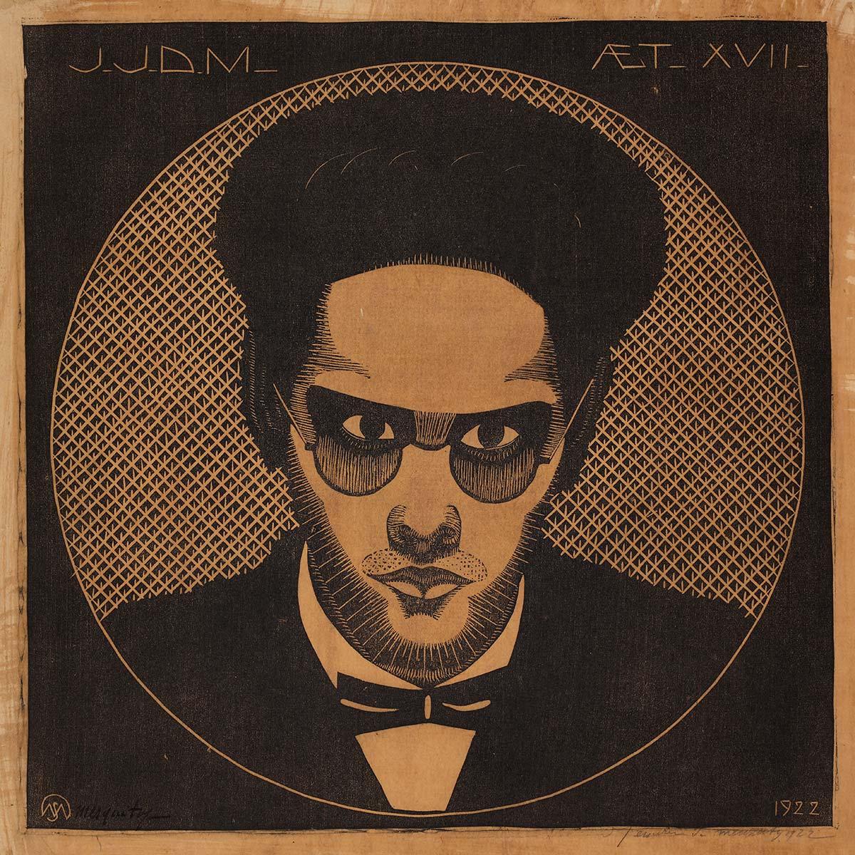 Samuel Jessurun de Mesquita, Portrait of Jaap Jessurun de Mesquita, woodcut, 1922. Kunstmuseum Den Haag