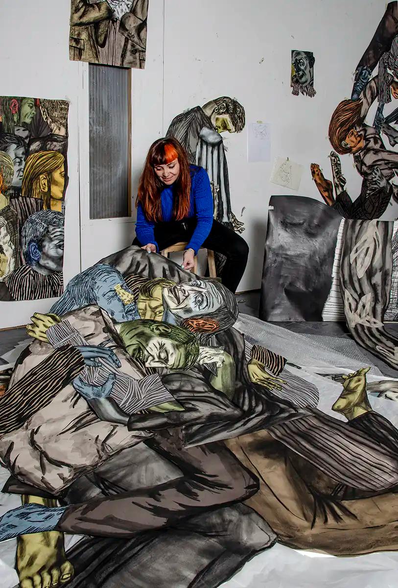 Susanna Inglada in haar atelier. Foto: Saskia Hardus