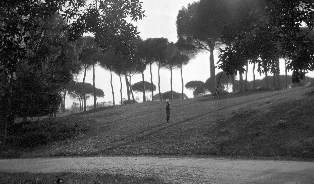 Jetta in the park at Villa Doria Pamphili, 7 April 1924