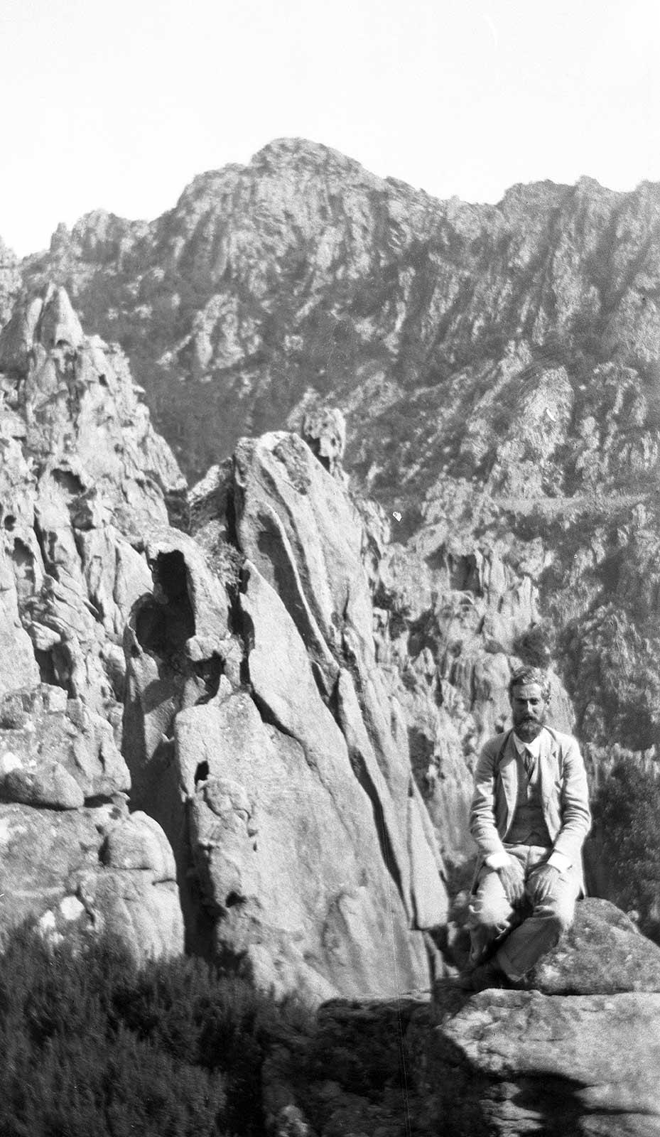M.C. Escher during his first visit to the Calanches, 15 June 1928