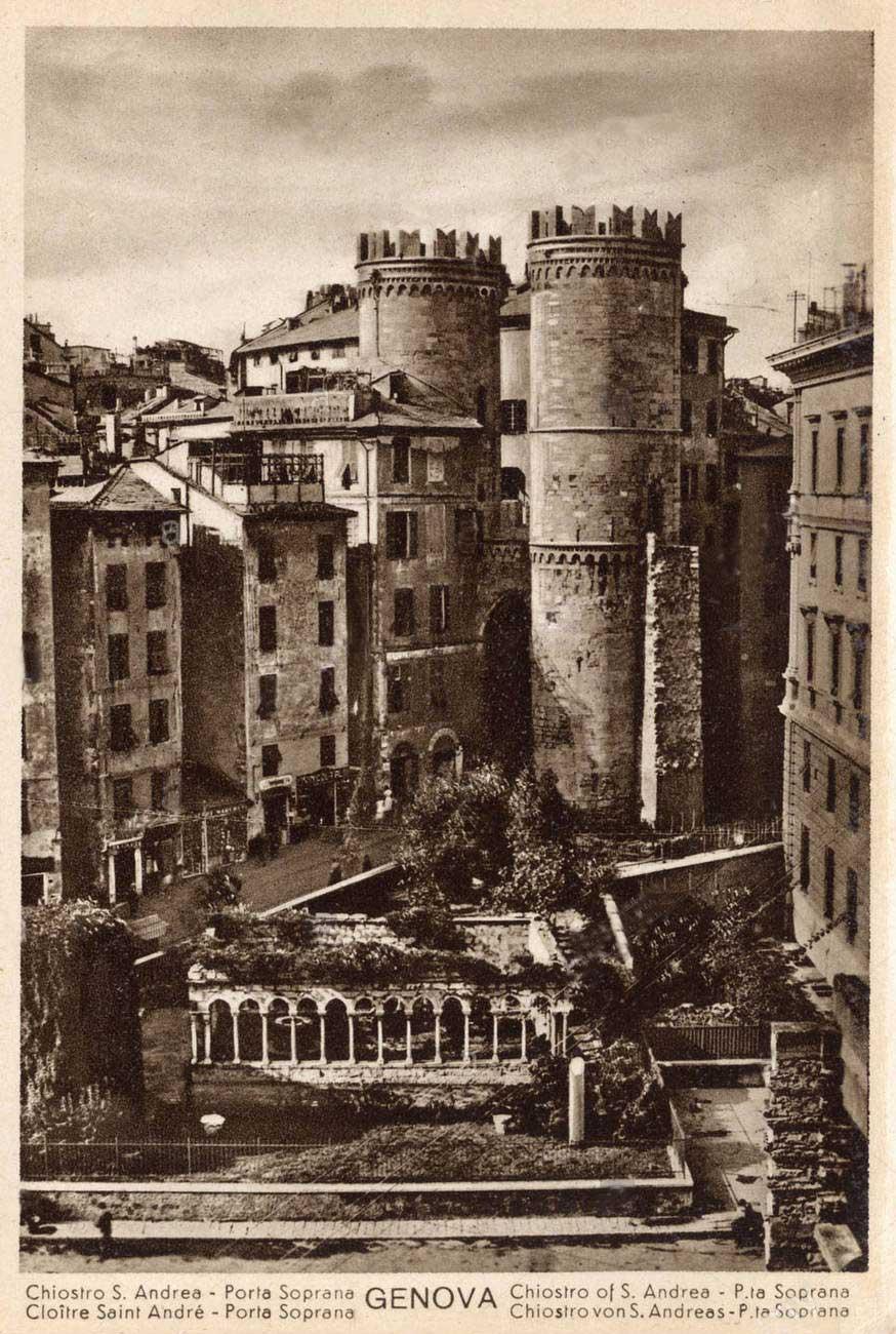 Postcard of the Piazza Dante in Genova around 1930
