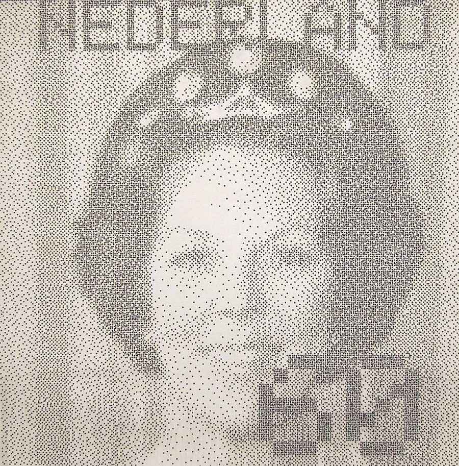 Proefstukken van de koninginneportretten van Peter Struycken