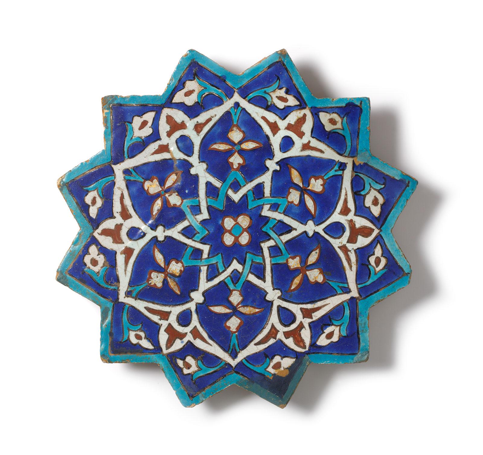Iran, ca. 1300-1400, Cuerda seca technique, Collection Gemeentemuseum Den Haag