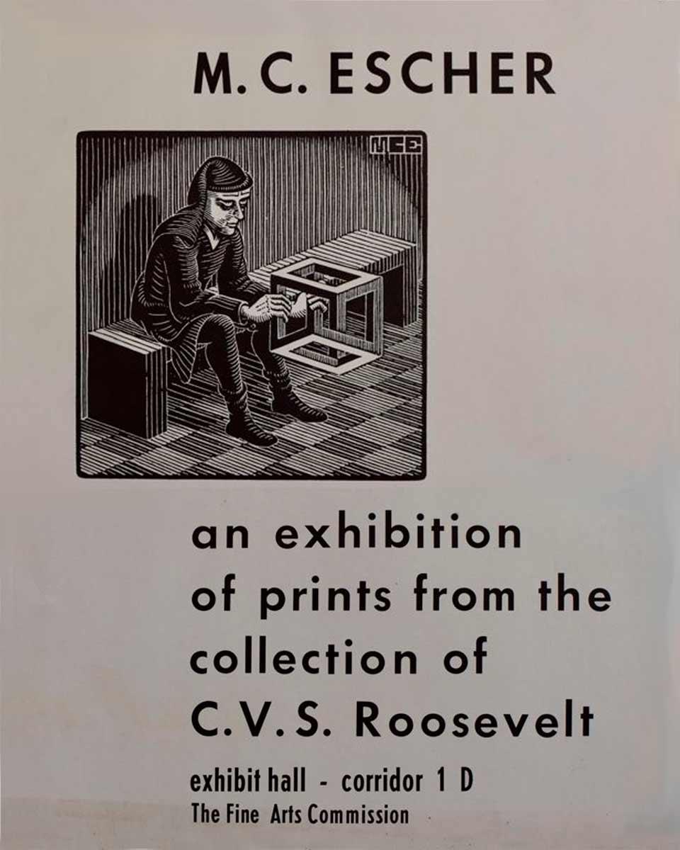 Exhibit poster for the first series of prints Roosevelt transferred to the NGA in 1974. Image: Catawiki.