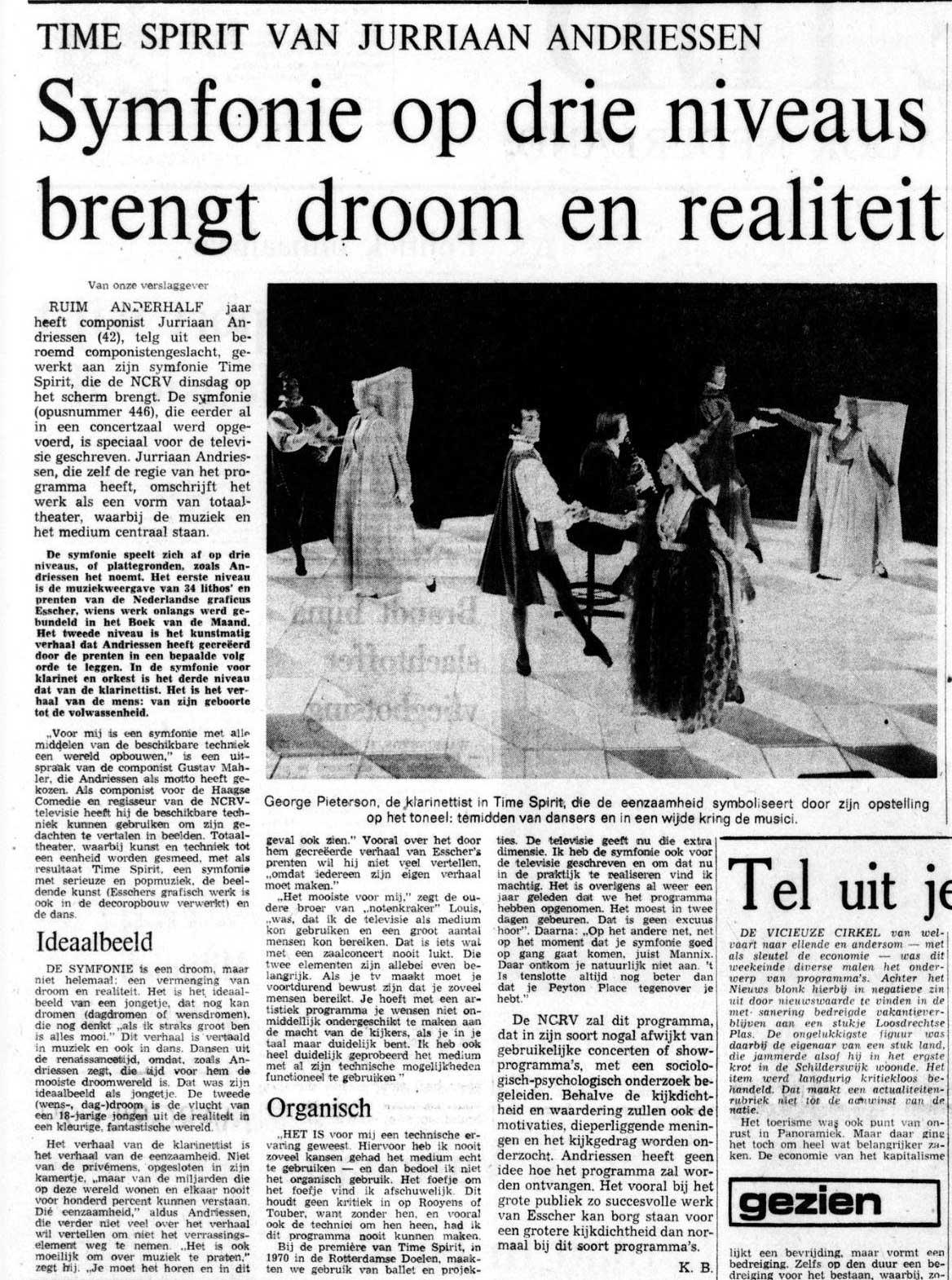 De Tijd, 17 januari 1972
