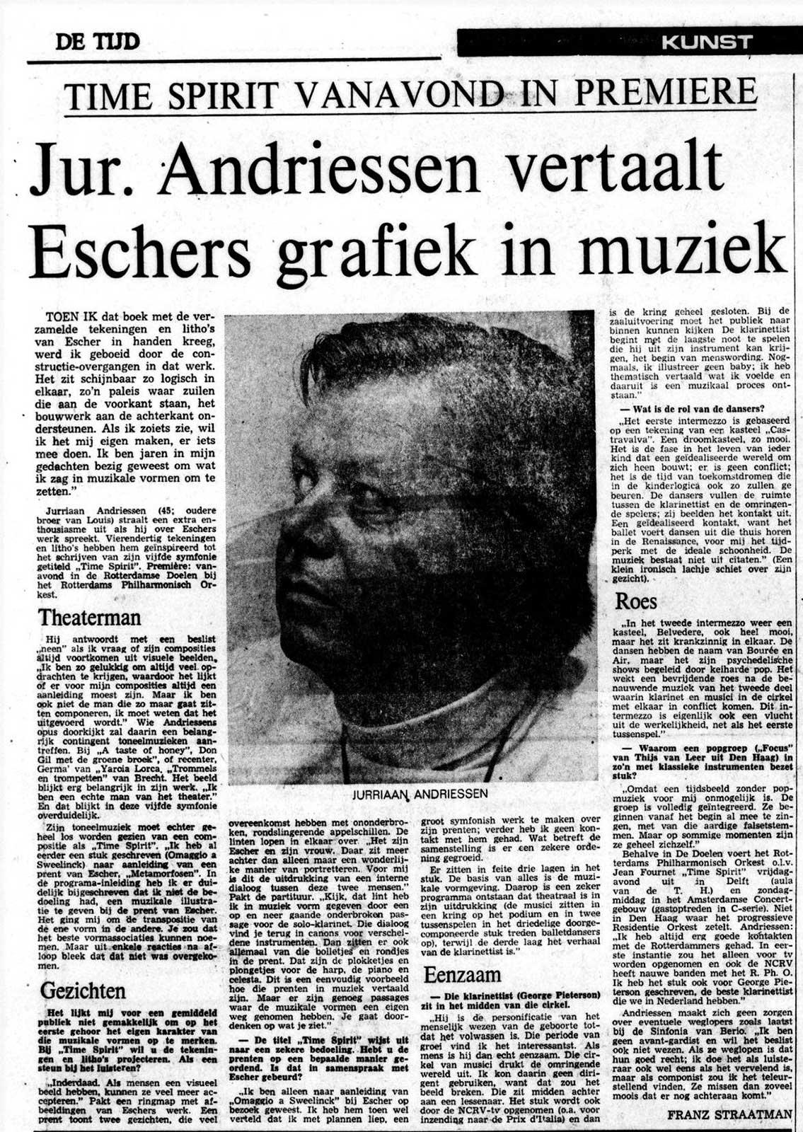 De Tijd, 19 november 1970