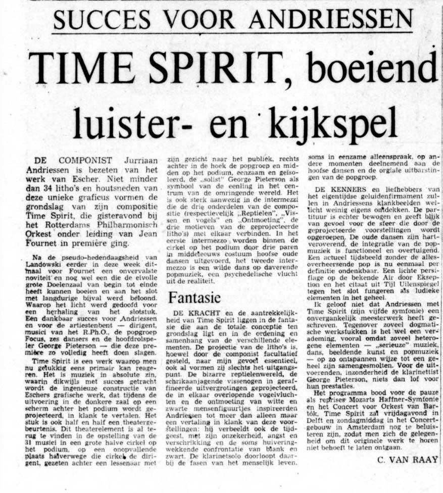 De Tijd, 20 november 1970