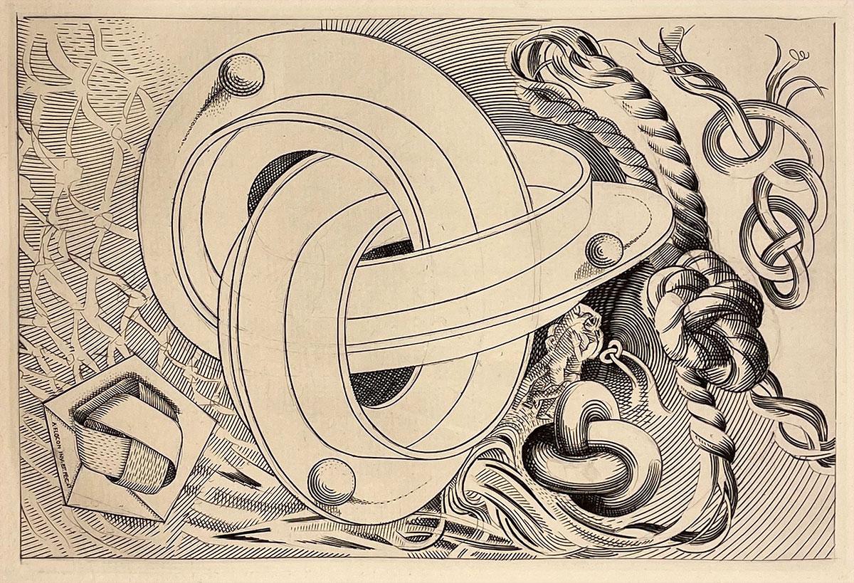 De afbeelding van de knoop van Albert Flocon in Topographies. Collectie: The National Gallery of Art