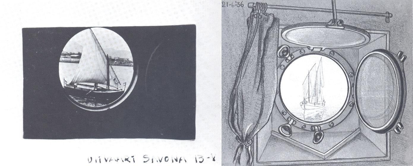 M.C. Escher, foto en tekening van de patrijspoort, 13 mei en 21 juni 1936