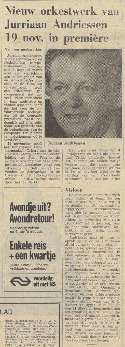 NRC Handelsblad, 11 november 1970
