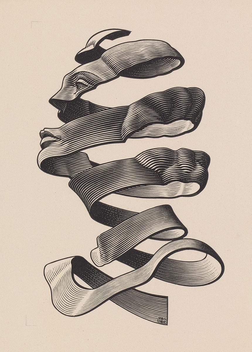 Study II for Rind, wood engraving, May 1955