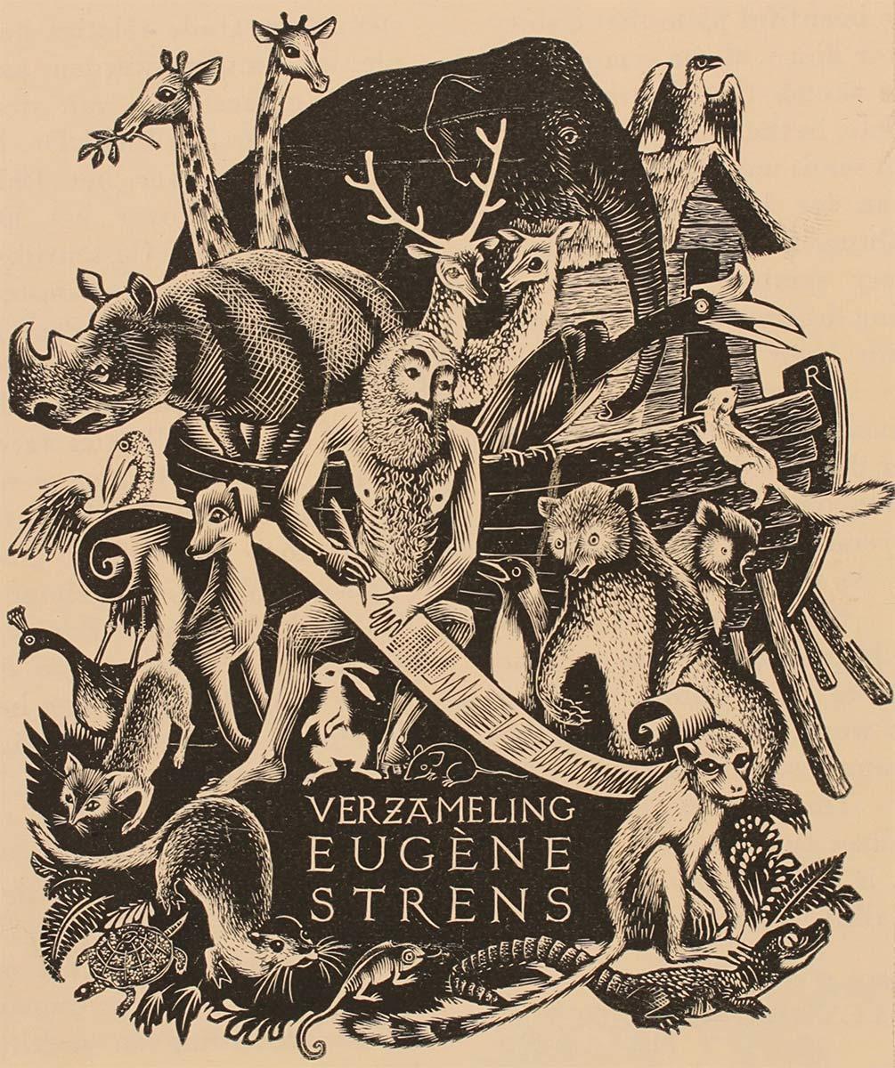 Pam Rueter, ex-libris opus 343, jaartal onbekend