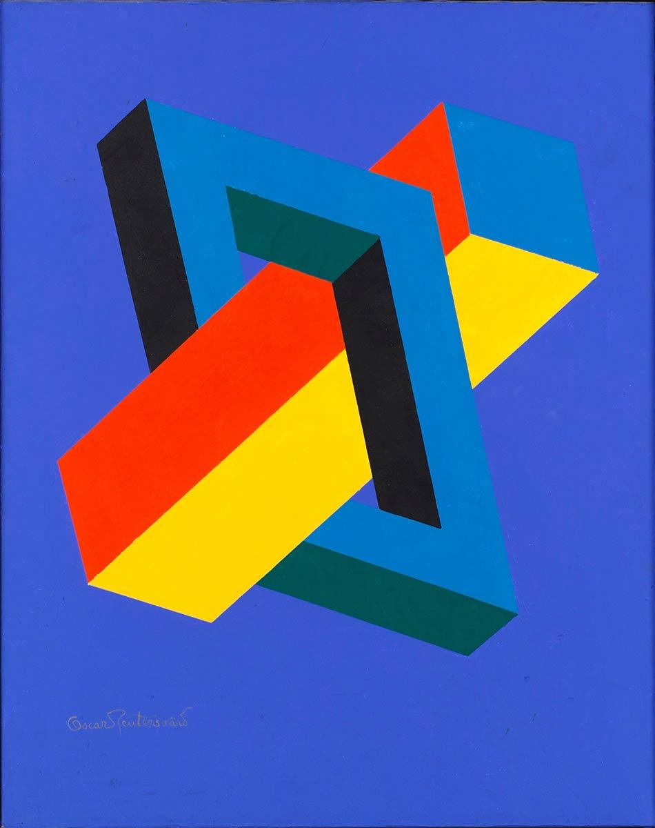 Oscar Reutersvärd, olieverf op canvas