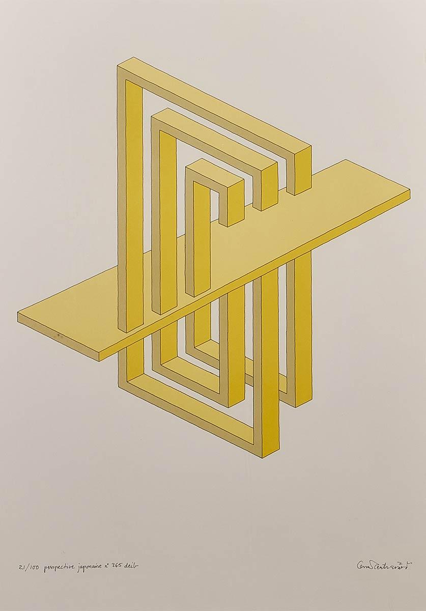 Oscar Reutersvärd, perspective japonaise nr. 365, kleurenlitho