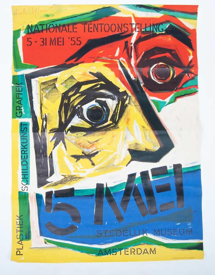 Affiche voor de tentoonstelling, door Dick Elffers