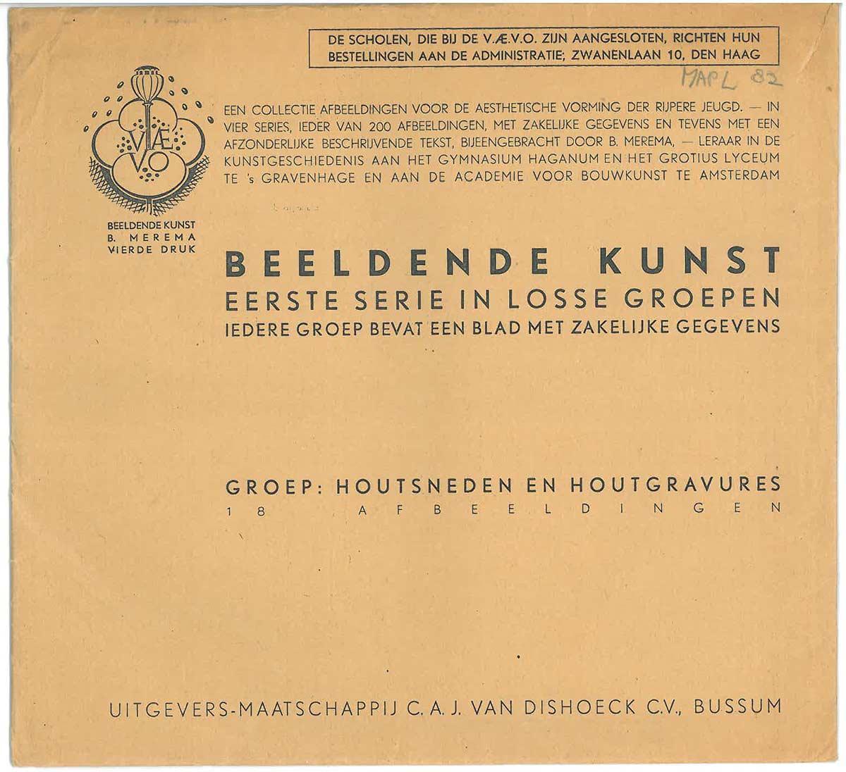 Titelblad VAEVO voor de Circulerende Collectie Aesthetisch Onderwijsmateriaal