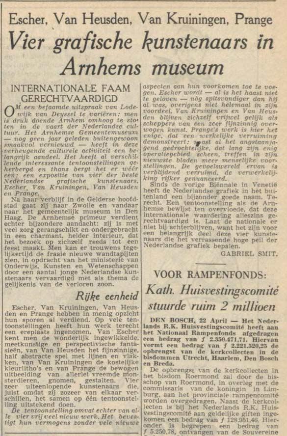 De Volkskrant, 23 april 1953