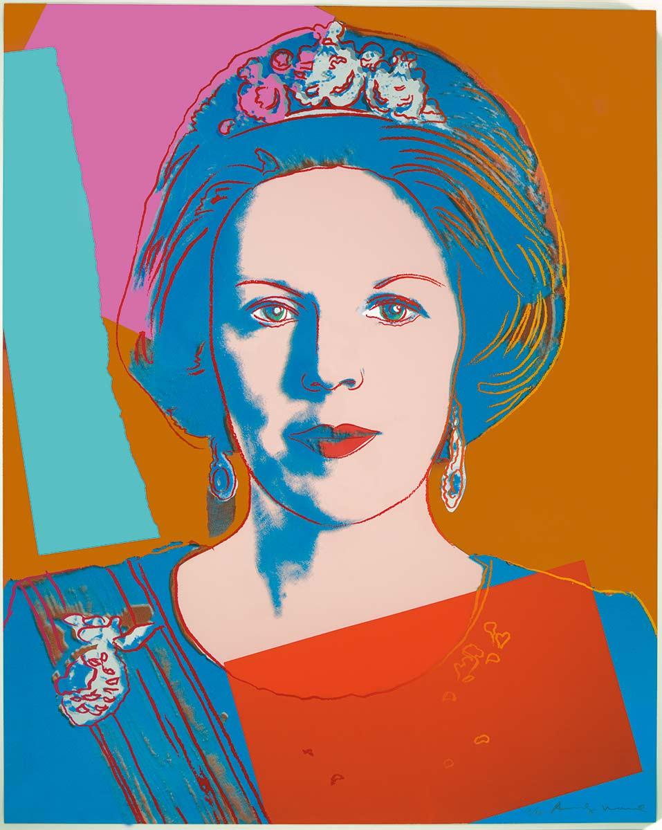 Andy Warhol, Queen Beatrix of the Netherlands, 1985, screenprint, private collection