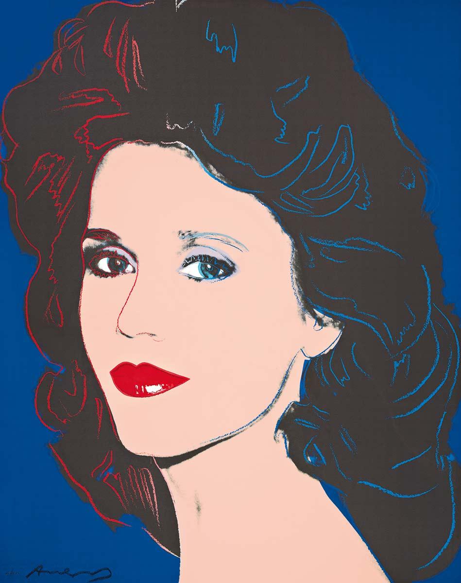 Andy Warhol, Jane Fonda, 1984, screenprint, private collection