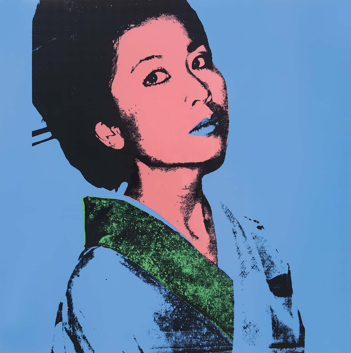 Andy Warhol, Kimiko, 1981, screenprint, private collection
