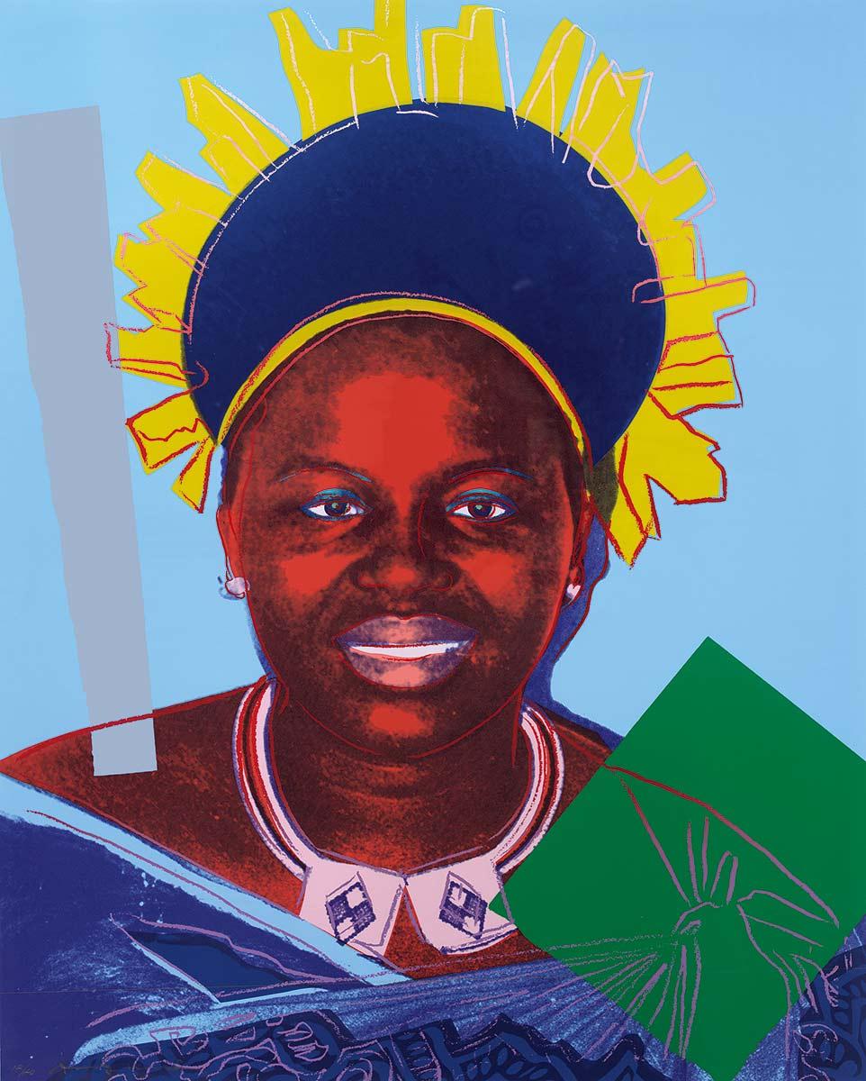 Andy Warhol, Queen Ntombi Twala of Swaziland, 1985, screenprint, private collection