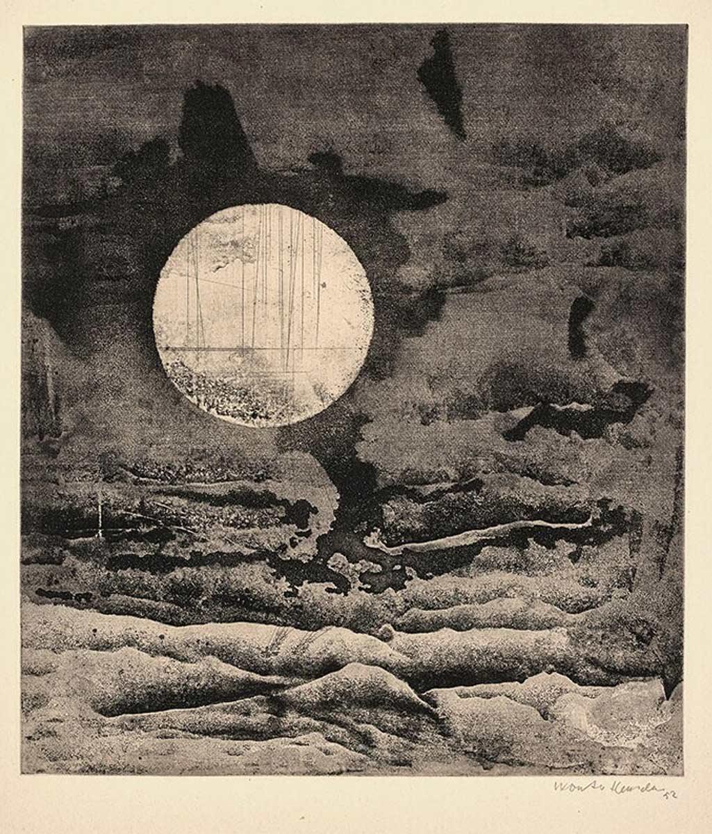 Wout van Heusden, Branding, ets en aquatint, 1952. Collectie Museum Boijmans Van Beuningen, Rotterdam