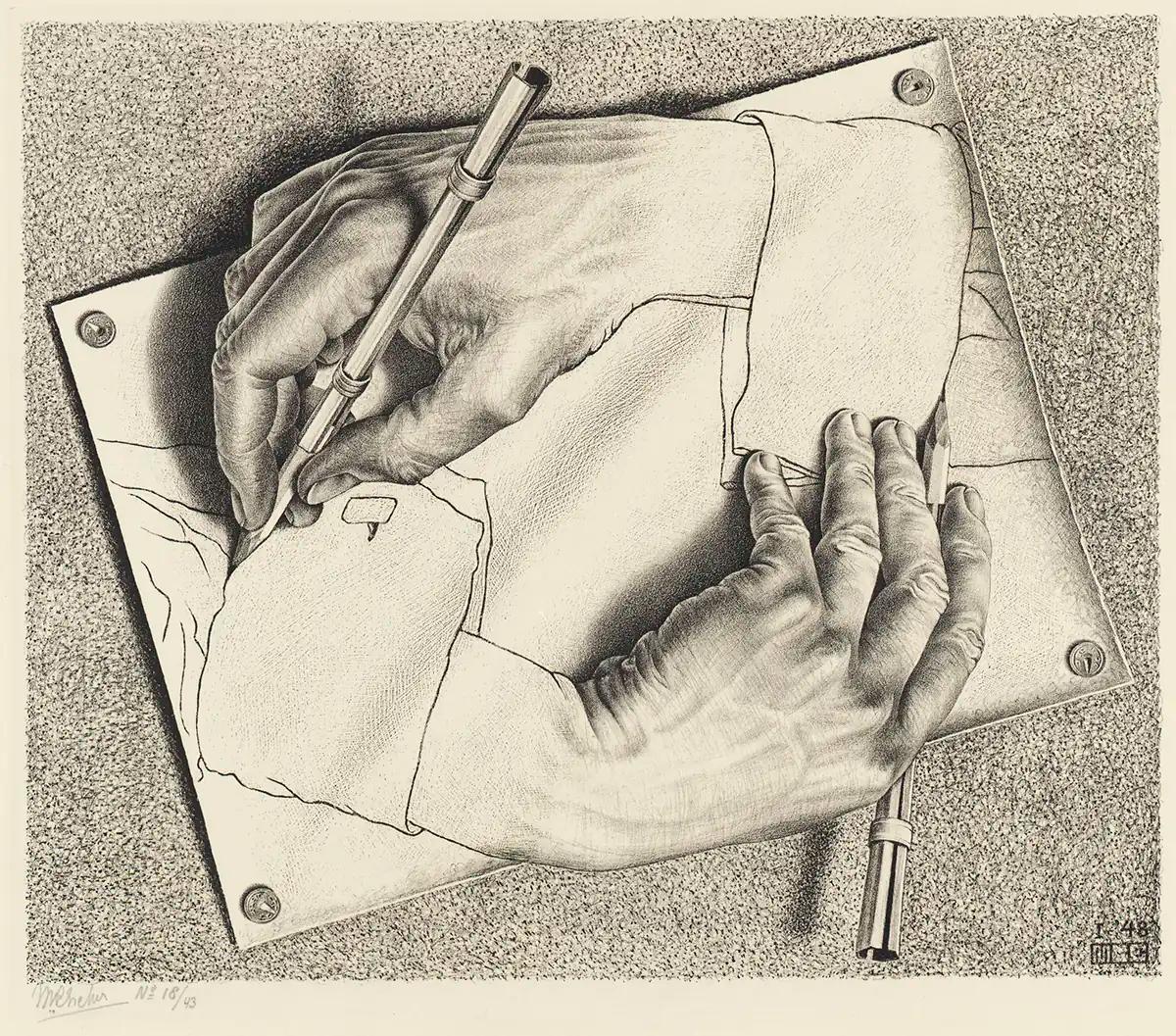 Mani che disegnano