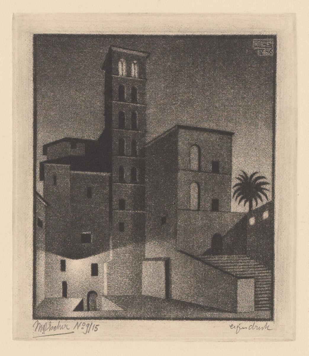 Dusk, the first mezzotint