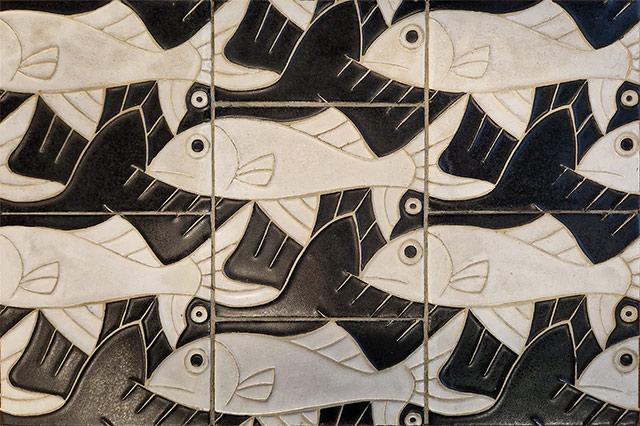 Een tegeltableau voor én door Escher