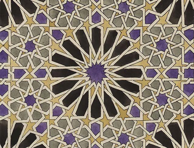 Wandmozaïek in het Alhambra